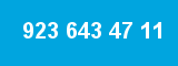 923 643 47 11 923 643 47 11